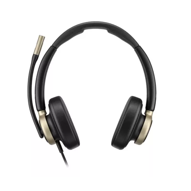 HP Poly Mission 825 káblové stereo USB headset s ANC - čierny