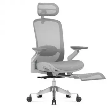 MARK ADLER Leadpro 8.7 sivá kancelárska stolička s opierkou hlavy a hojdacím mechanizmom