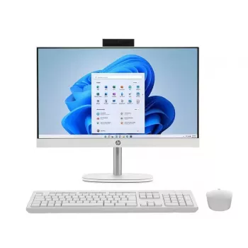 HP All-in-One 24-cr1008na, Intel Core Ultra 5 125U, 8 GB RAM, 512 GB SSD, 23,8″ Full HD IPS, Windows 11 Home, biely (repasovaný)