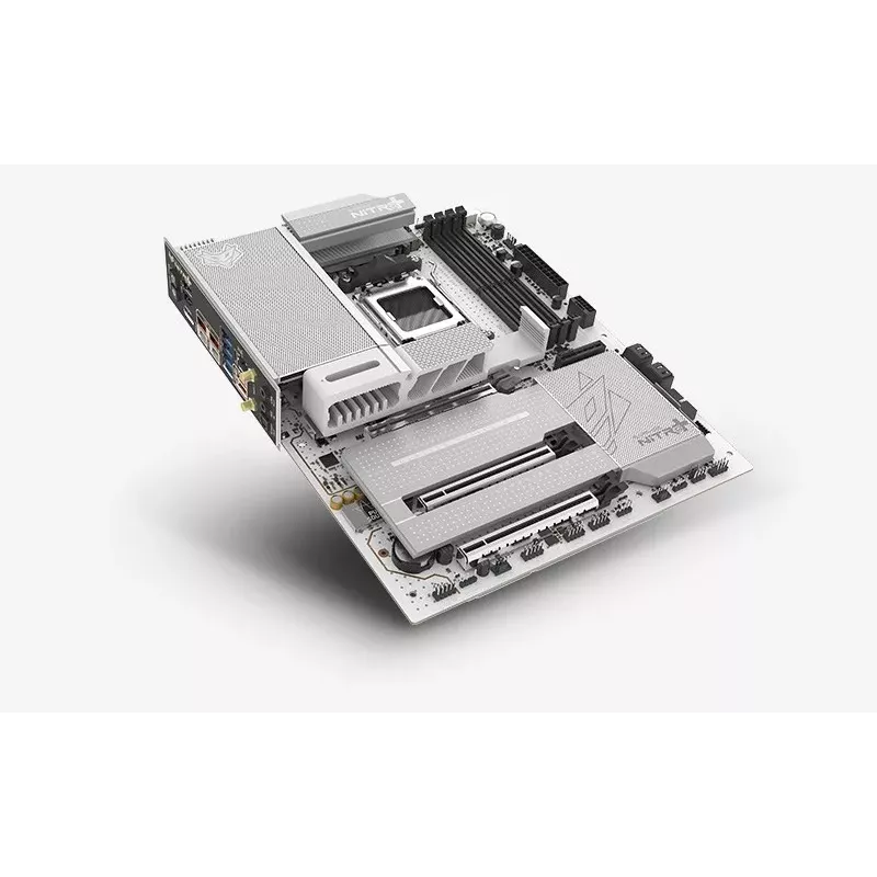 SAPPHIRE NITRO+ X870EA PHANTOMLINK P.E základná doska, AMD X870E, socket AM5, DDR5, Wi-Fi 7, biela/čierna