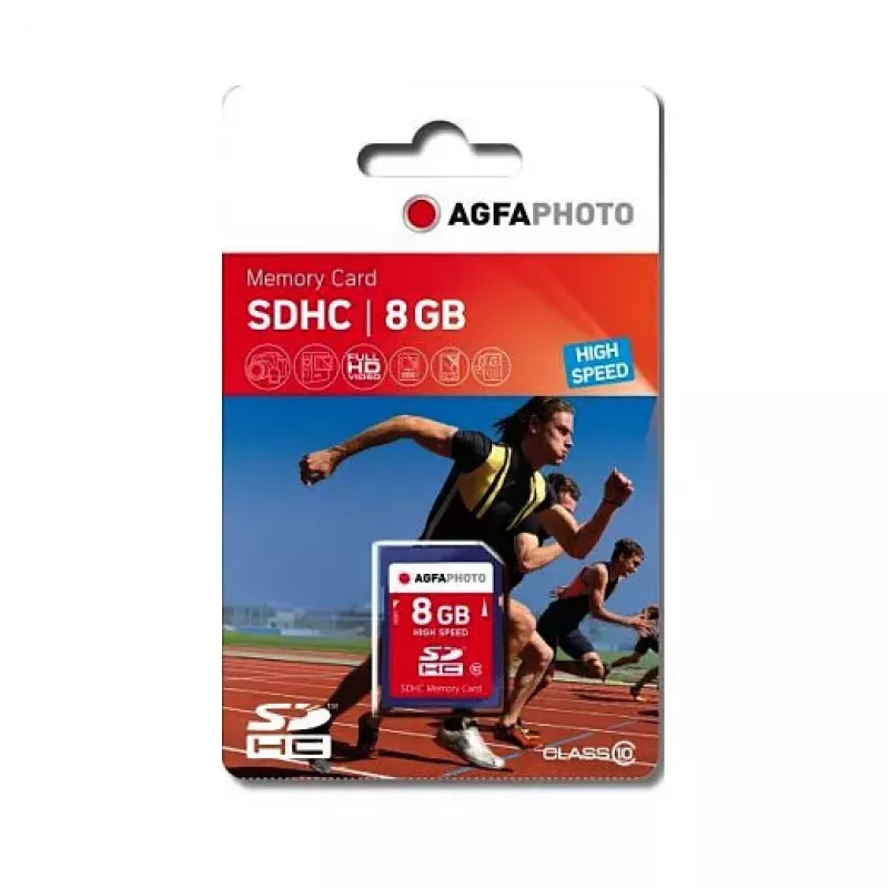 AgfaPhoto SDHC karta 8GB High Speed Class 10 UHS-I U1 V10