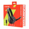 CANYON PC Headset CHSU-1 PC Mic USB 2m čierny