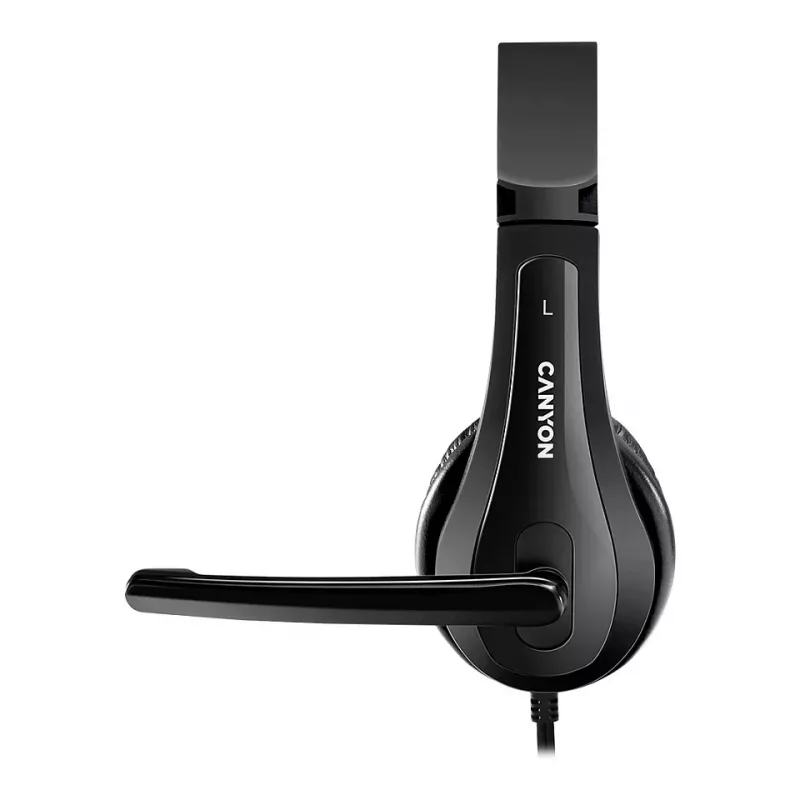 CANYON PC Headset CHSU-1 PC Mic USB 2m čierny
