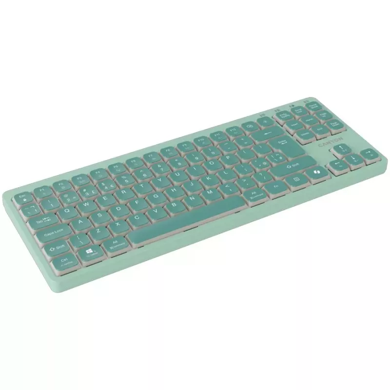 CANYON OnType 10 Low Profile EN káblová zelená klávesnica