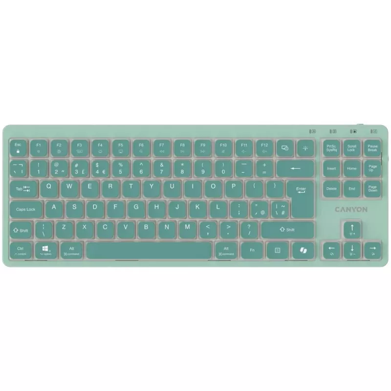 CANYON OnType 10 Low Profile EN káblová zelená klávesnica
