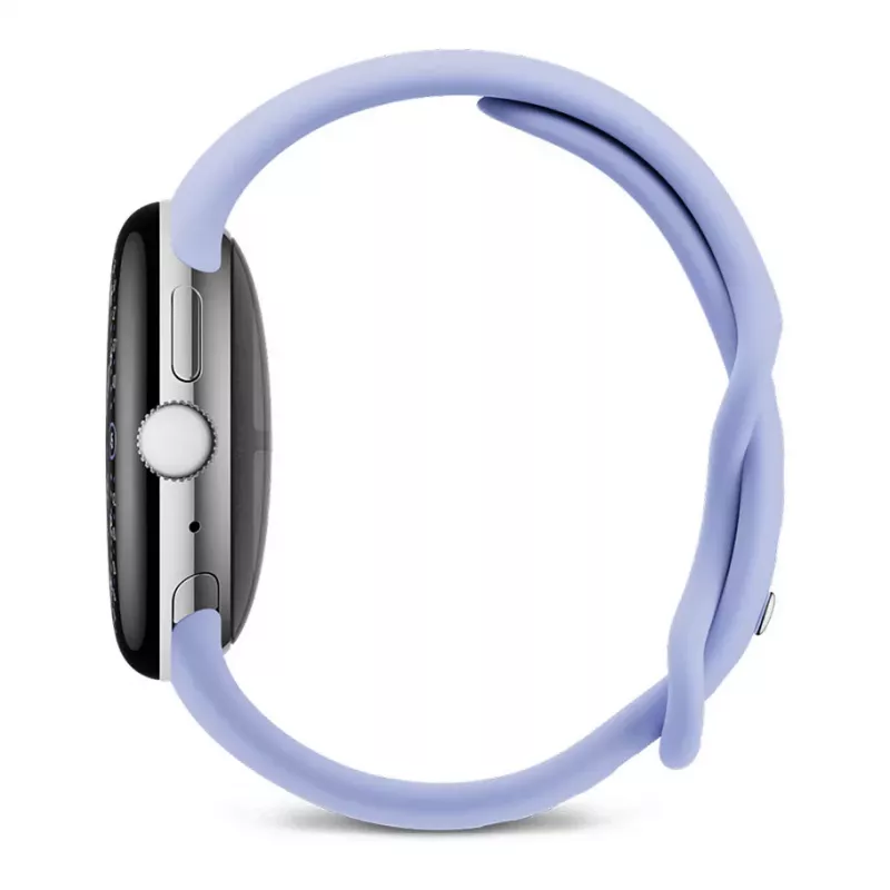 Google Pixel Watch 4 - 41 mm - Polished Silver Aluminium - Iris Active Band - Wear OS smart hodinky
