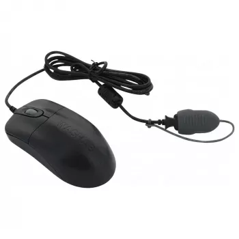 Seal Shield Silver Storm káblová optická myš, 3 tlačidlá, USB, čierna, 800 DPI, IP68 vodotesná, umývateľná v umývačke riadu