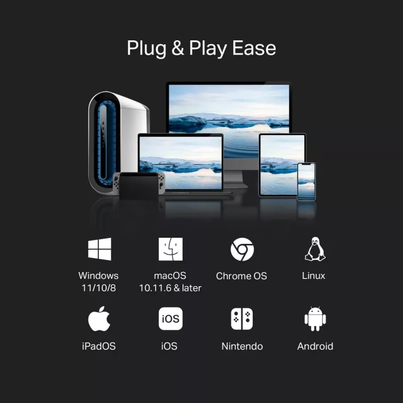 TP-LINK USB Type-C na 2.5 Gigabit Ethernet sieťový adaptér UE310C