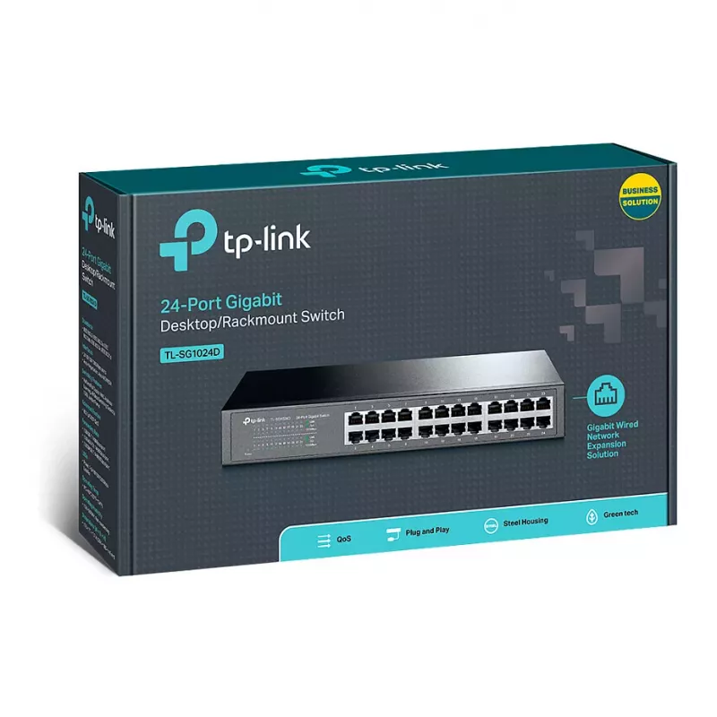 TP-Link TL-SG1024D 24-portový Gigabit Ethernet switch desktop/rackmount