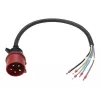 Anker SOLIX Napájací kábel, IEC 60309 3P+N+E na otvorený koniec, 32 A, 60 cm, Červený