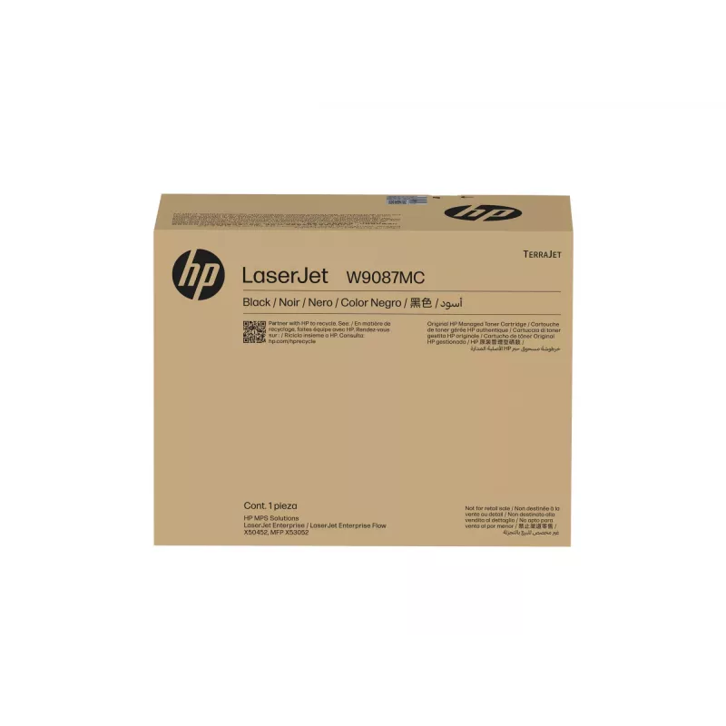 HP W9087MC Čierna tonerová kazeta Managed LaserJet, 30 000 strán