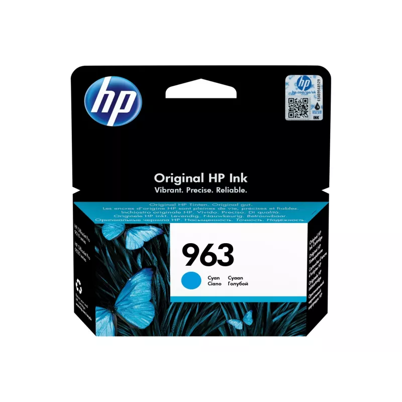 HP 963 Cyan Originálna atramentová kazeta