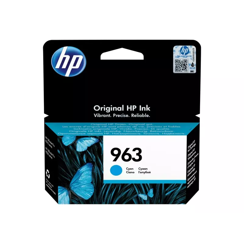 HP 963 Cyan Originálna atramentová kazeta