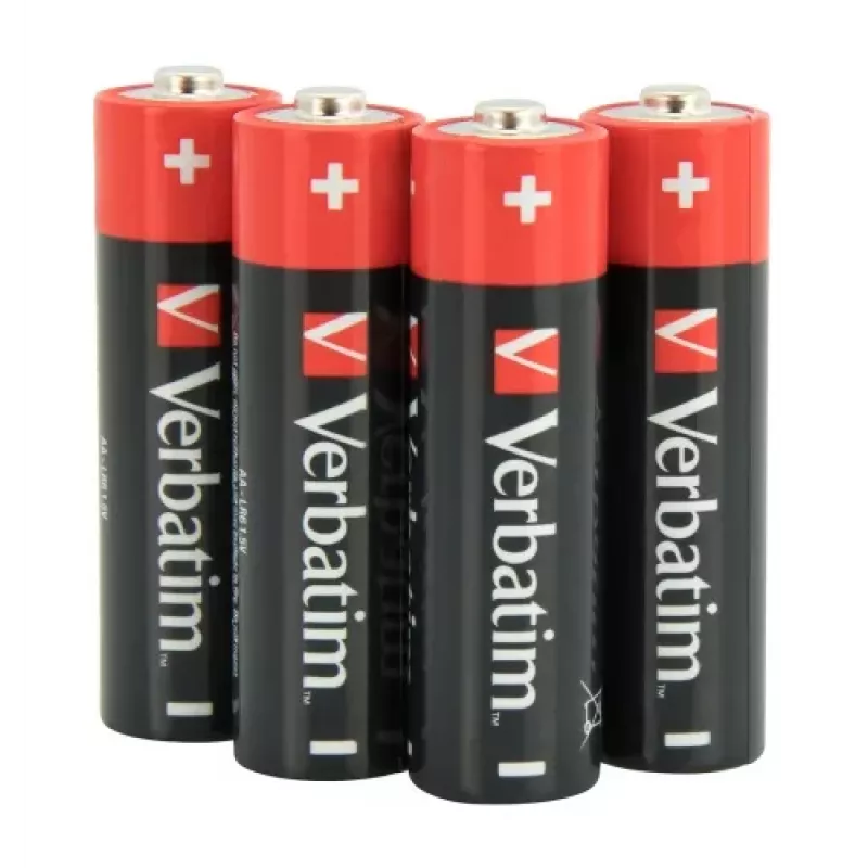 Verbatim 49501 alkalické batérie AA LR6 (4 kusy/balenie)