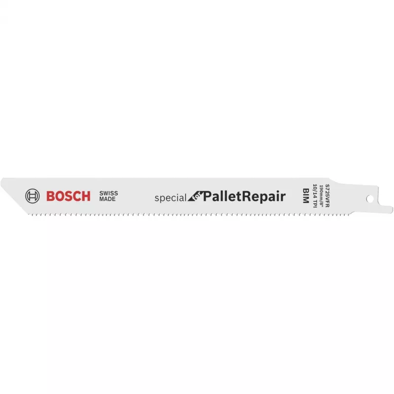 BOSCH S 725 VFR čepeľ do píly na palety, bi-metal, 190 mm, balenie 100 ks