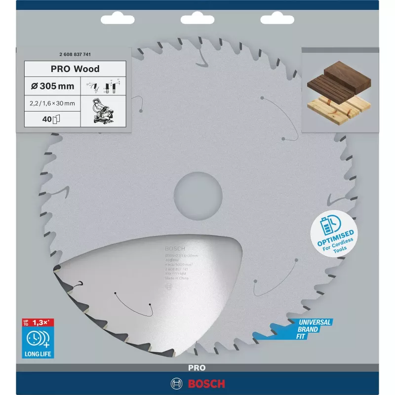 BOSCH Standard for Wood Accu pílový list 305x30x40z