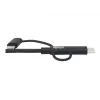 Eaton Tripp Lite Series univerzálny USB-A na Lightning, USB Micro-B a USB-C synchronizačný/nabíjací kábel (M/3xM), MFi certifikovaný, čierny, 1,8 m