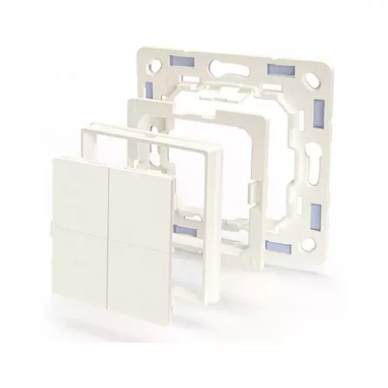Shelly Plug & Play BLU Wall Switch 4 adaptér Legrand & Shelly biely