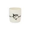 White Shark MUG 370 ml herný hrnček čierna keramika