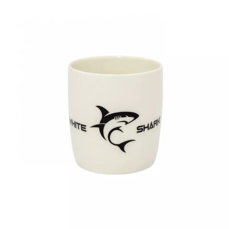 White Shark MUG 370 ml herný hrnček čierna keramika