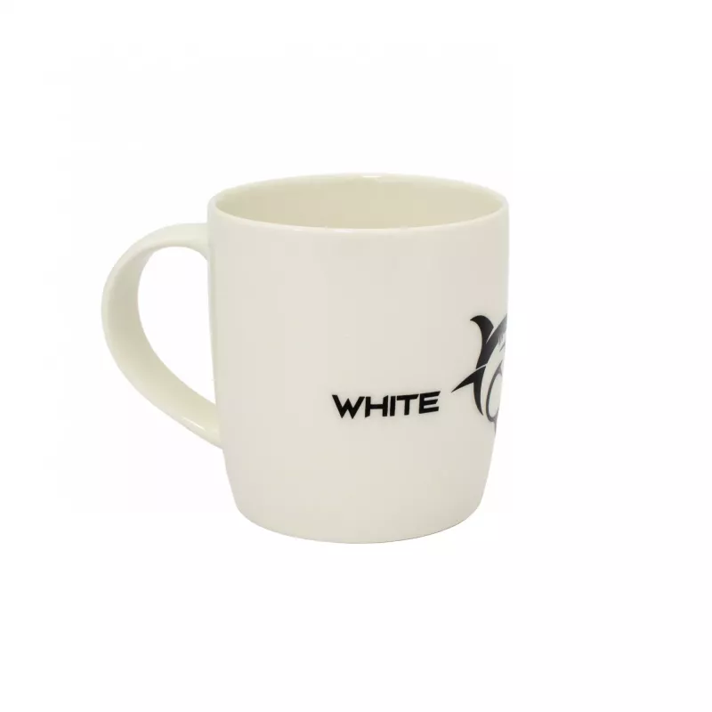 White Shark MUG 370 ml herný hrnček čierna keramika