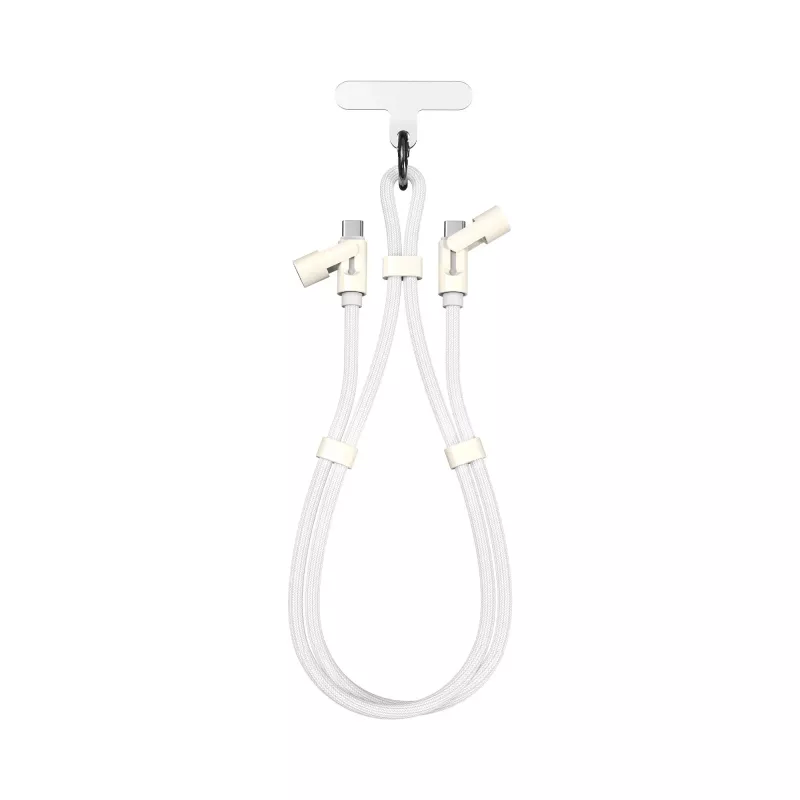 SBOX Lanyard White kábel USB-C na USB-C 1,5 m biely