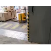 Durable S32R podlahový káblový mostík, PVC, čierny/žltý, zaoblený, 1000 mm