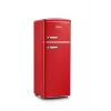 SEVERIN RKG 8930 Retro Red Chladnička s mrazničkou, 208 L, energetická trieda E