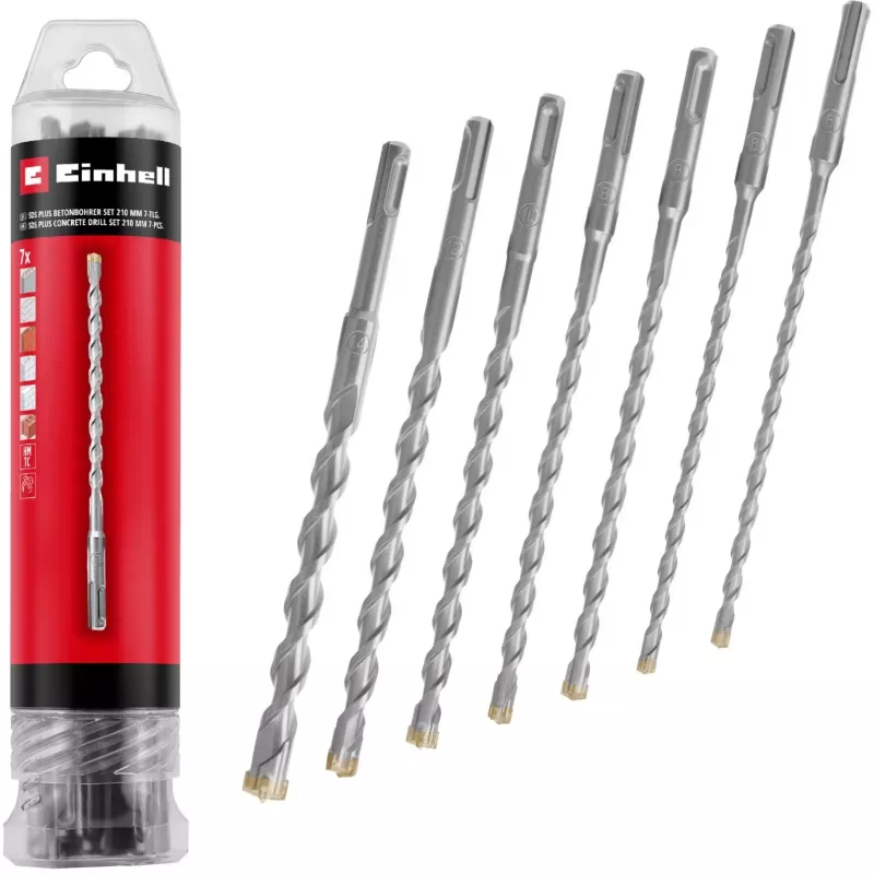 EINHELL-KWB SDS-plus Sada vrtákov do kladiva, Ø 6-14 mm (7-dielna, 210 mm)