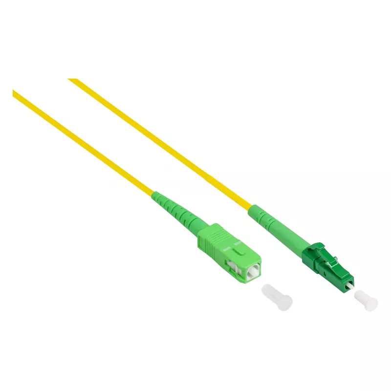 Good Connections OS2 Simplex optický patch kábel LC/SC SM 9/125 1m žltý