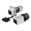 GoodConnections Industrial Connector S6 - neosadený konektor samec, RJ45 výrez, kov, Good Connections®