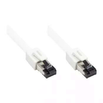 GoodConnections RNS® Cat.8.1 S/FTP patch kábel, PiMF, LSZH, 2000MHz, 40Gbit/s, biela, 0,5m