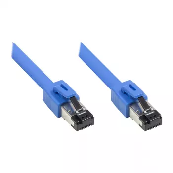 GoodConnections RNS® patch kábel Cat. 8.1, S/FTP, PiMF, LSZH, 2000MHz, 40Gbit/s, modrá, 0,5m