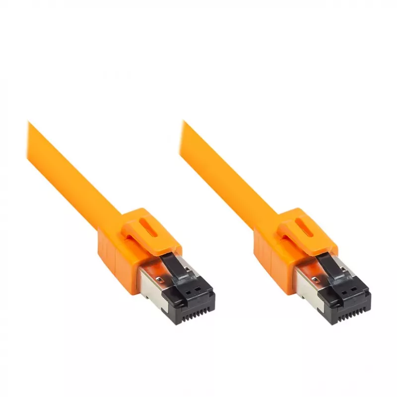 GoodConnections RNS® Cat.8.1 S/FTP patch kábel, LSZH, 2000MHz, 40Gbit/s, oranžový, 1,5m