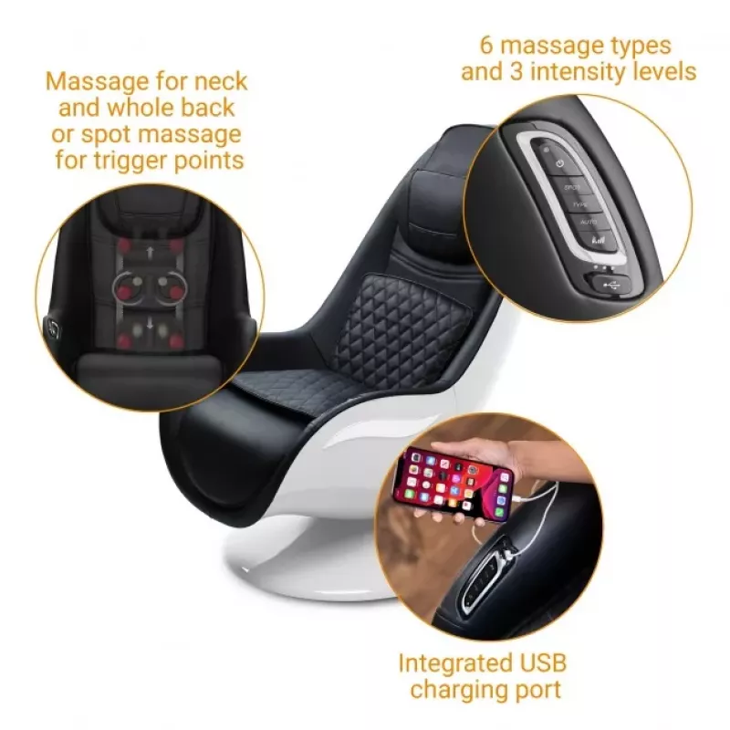 Medisana RS 660 Shiatsu masážne ležadlo s ohrevom, čierna