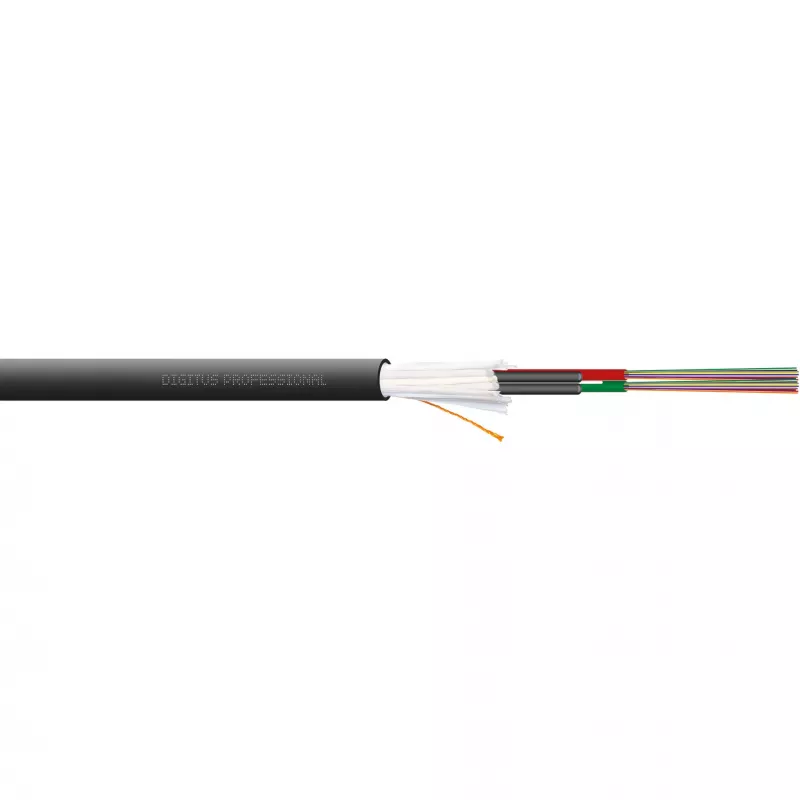 DIGITUS inštalačný kábel pre vnútorné/vonkajšie použitie A/I-DQ (ZN) BH 9/125µm OS2, 24 vlákien, CPR Dca, LSZH