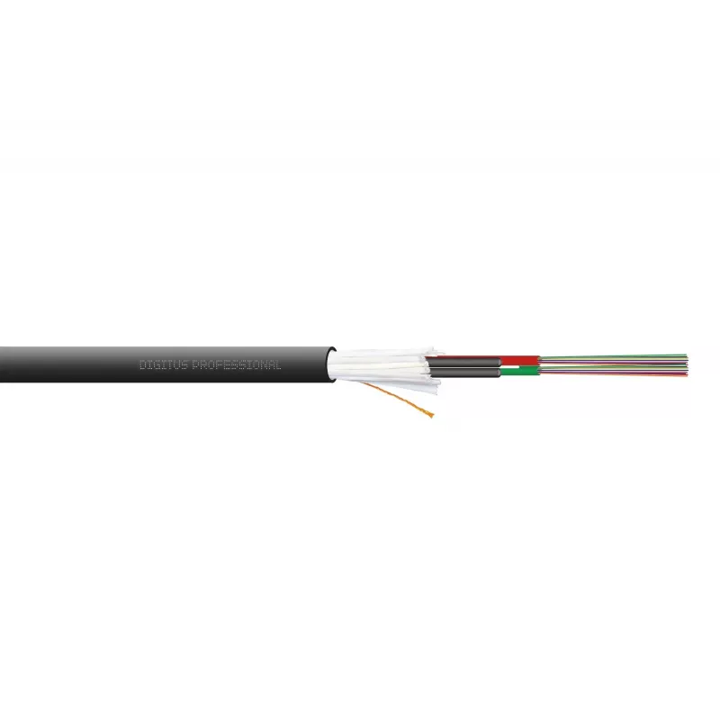 DIGITUS inštalačný kábel pre vnútorné/vonkajšie použitie A/I-DQ (ZN) BH 9/125µm OS2, 24 vlákien, CPR Dca, LSZH