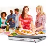 Gastroback 42491 Design ohrievacia platňa – 200 W, nehrdzavejúca oceľ a sklo, 120 °C
