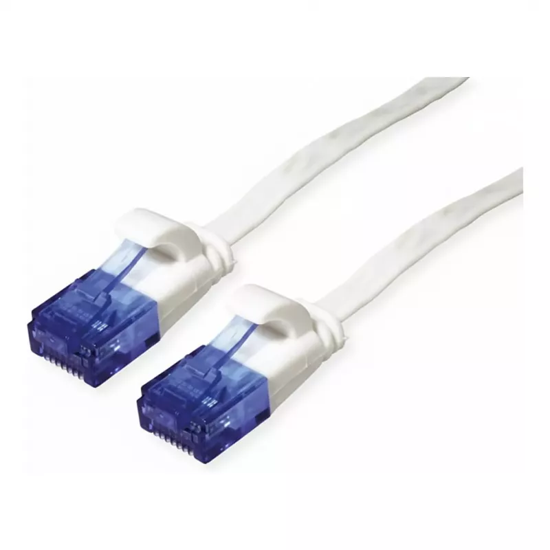 SHIVERPEAKS CAT6 UTP plochý patch kábel 0,5m biely