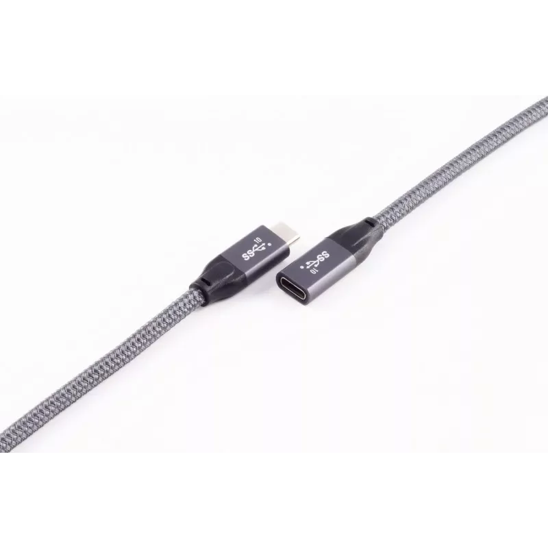 ShiverPeaks BASIC-S USB-C predlžovací kábel, USB 3.2 Gen 2, 2,0 m, čierny