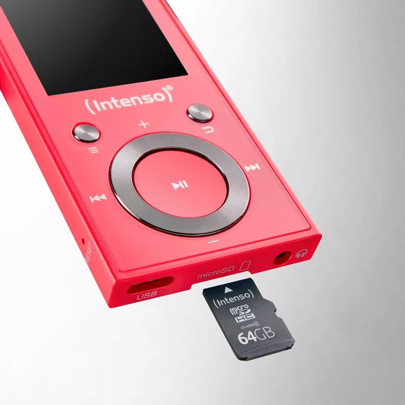 Intenso MP3 prehrávač 64GB ružový