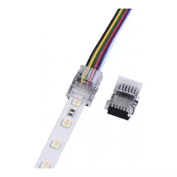 SYNERGY21 LED FLEX Strip Easy Connect konektor pásika na kábel 12mm RGB-CCT (RGB-WW)