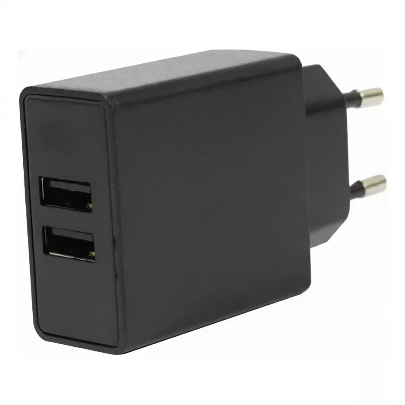 FLEPO NT-USB-103 USB nabíjačka 2-port 100-240V AC na 5V DC 3A 15W biela