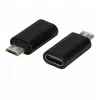 Synergy21 ALLTRAVEL USB-C konektor samec na Micro-USB konektor samica adaptérový kábel - čierny