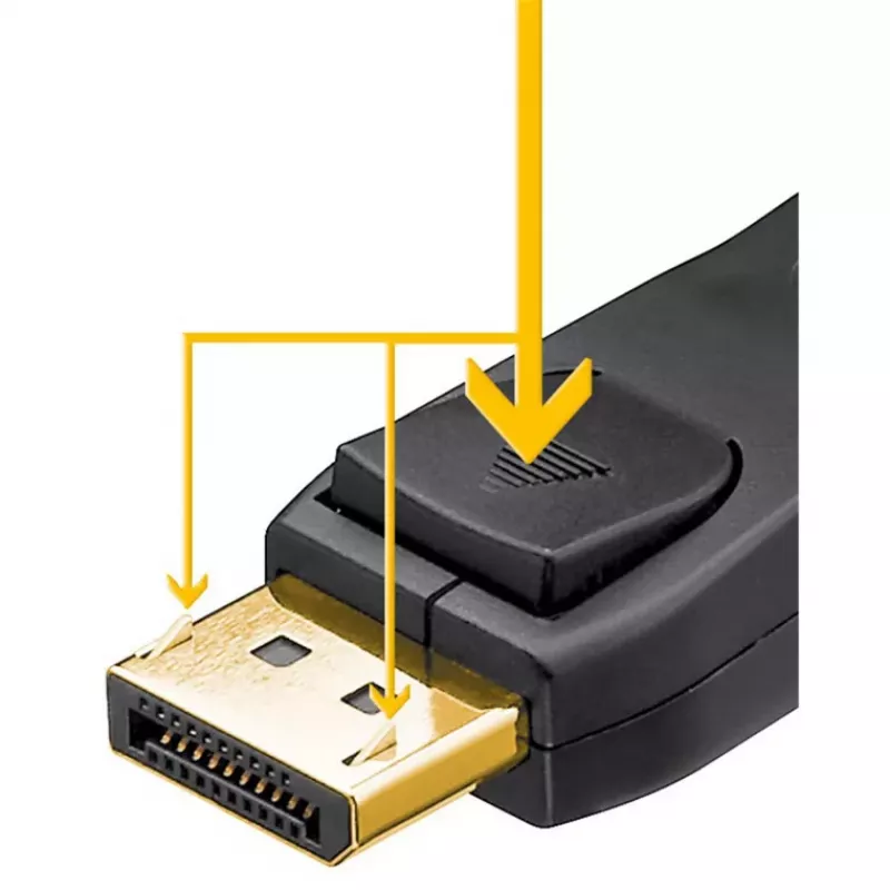 Goobay Essential DisplayPort 2.1 kábel 8K 144Hz 1 m
