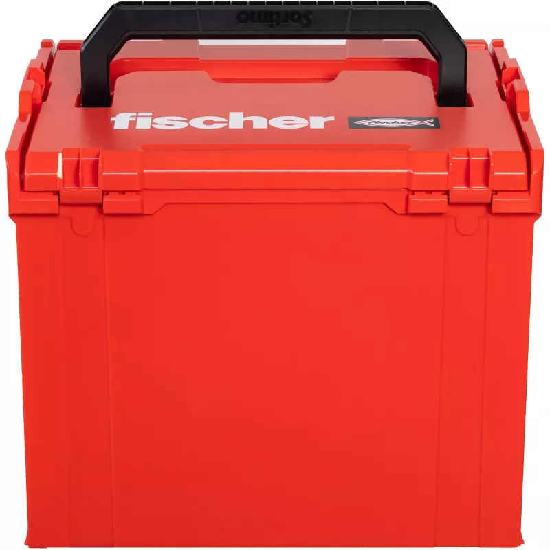 FISCHER L-BOXX FLB 374 prázdny kufor na náradie, červený/čierny