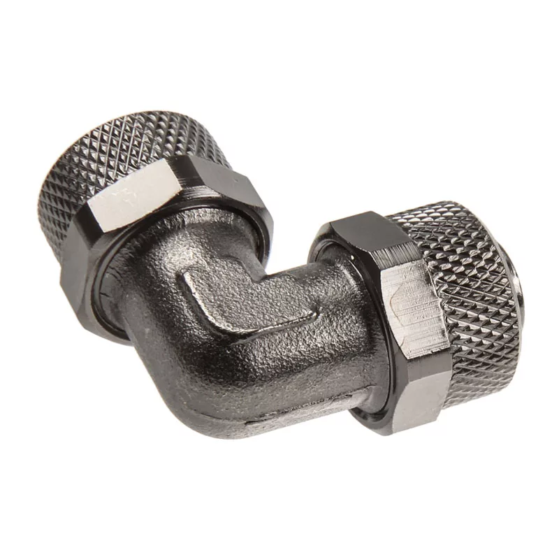 Adaptér 90° 13/10mm na 13/10mm - nikel čierny
