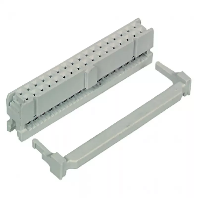 EFB 34-Pin Shrouded Box Header, 2.54mm Pitch, Straight, sivý