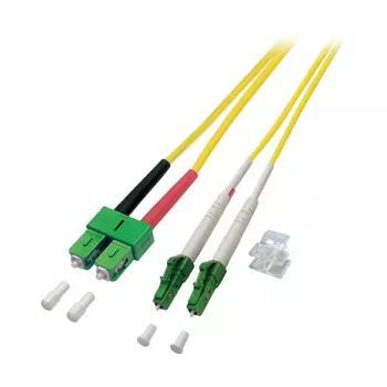 EFB Duplex patch kábel LC/APC-SC/APC OS2 G652D 10m LSZH 2mm žltý