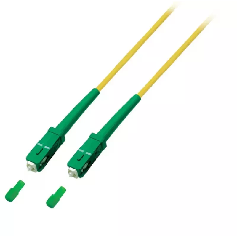 EFB Elektronik sieťový kábel SC/APC Singlemode (M) 2m Duplex OS2 LSZH žltý